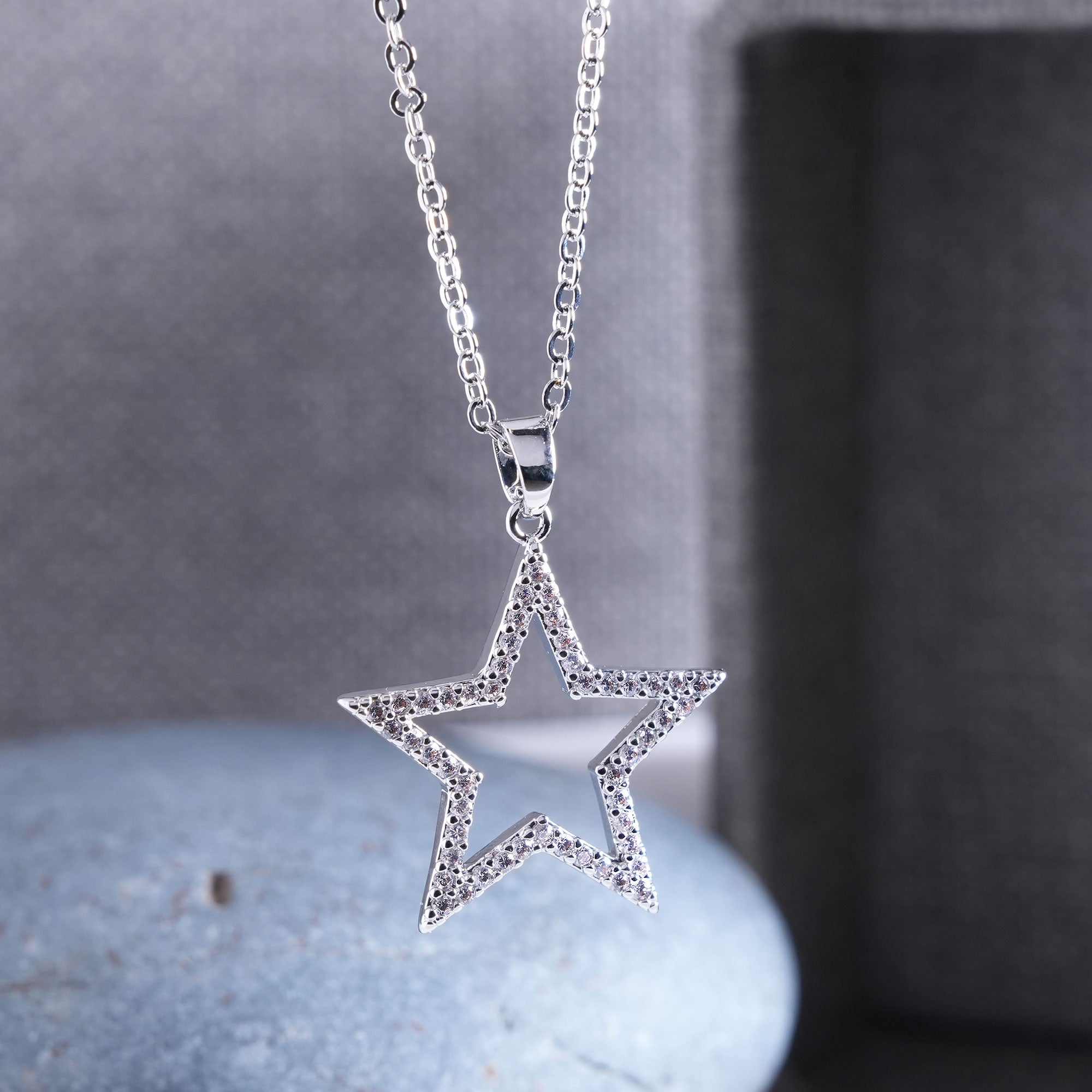 Stella Star Silhouette Micro Pave Pendant
