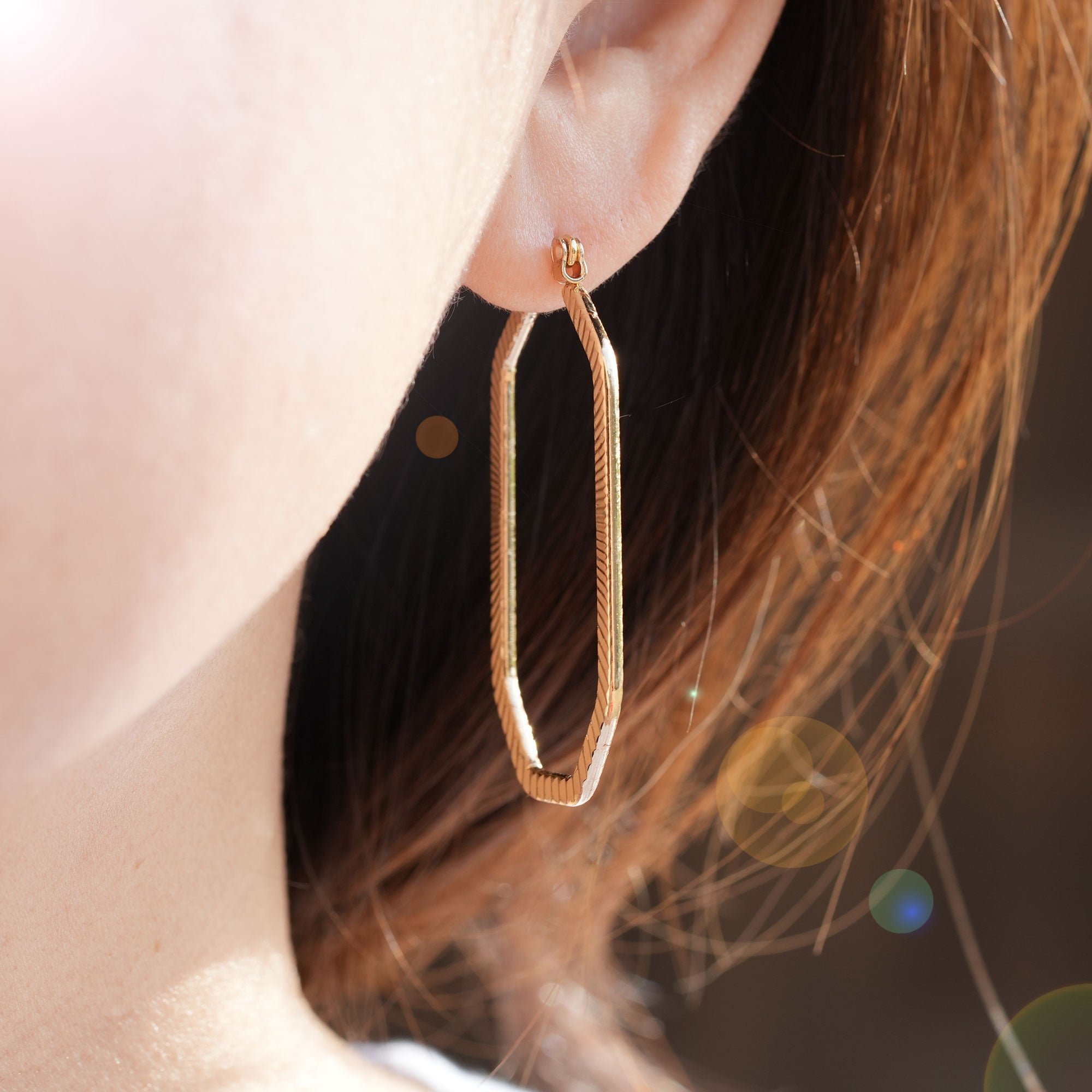 The Geometric Hoop Earring