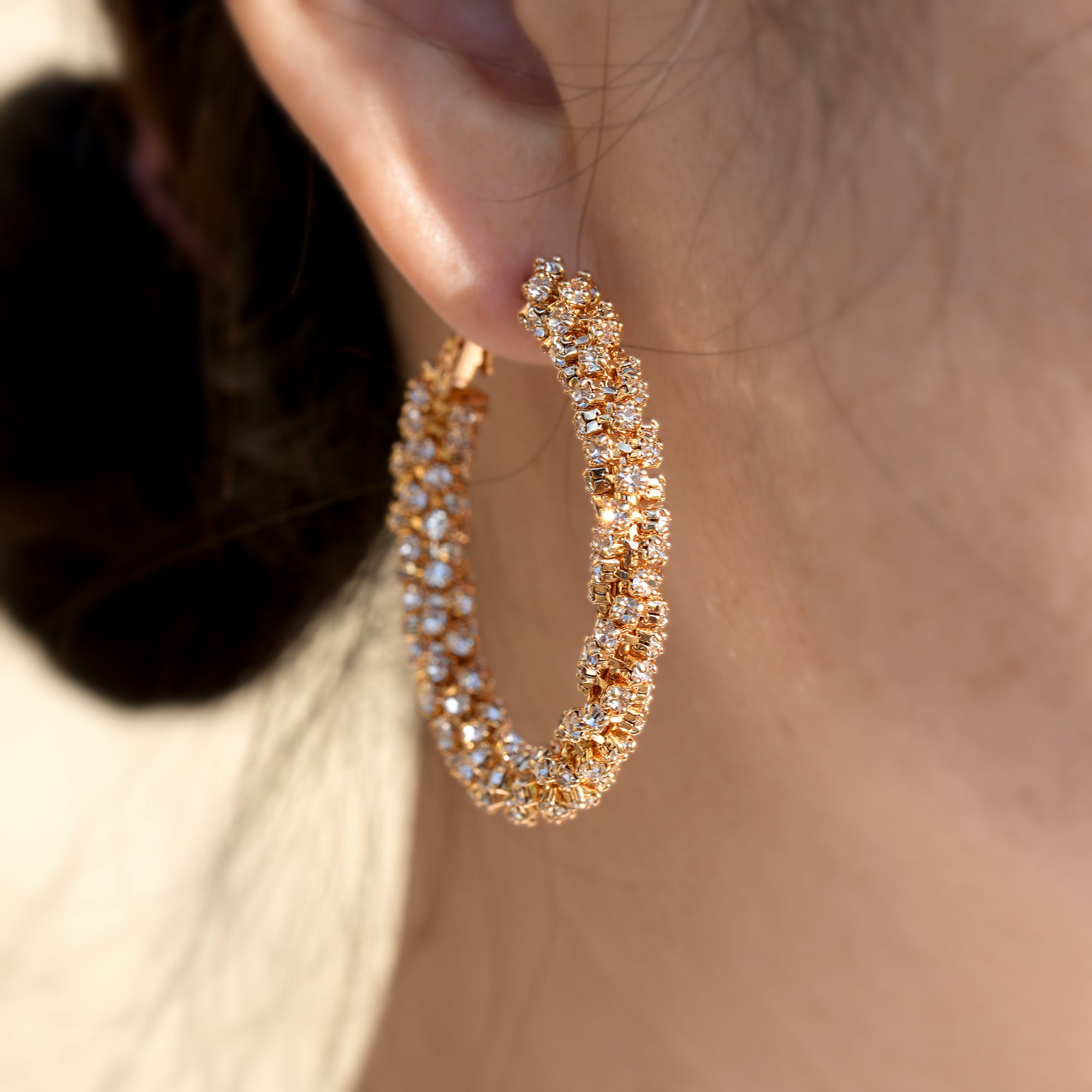 The Pavé Hoop Earring