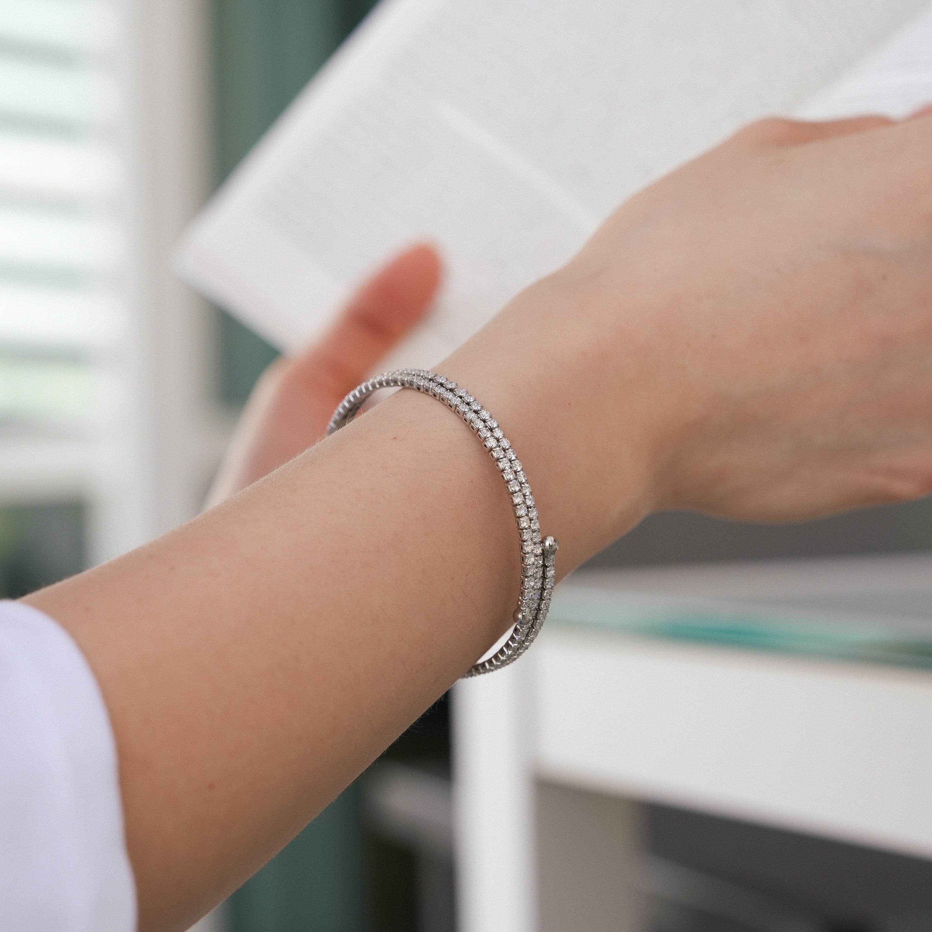 Twinkle Luxe Flex Flexible Tennis Bracelet