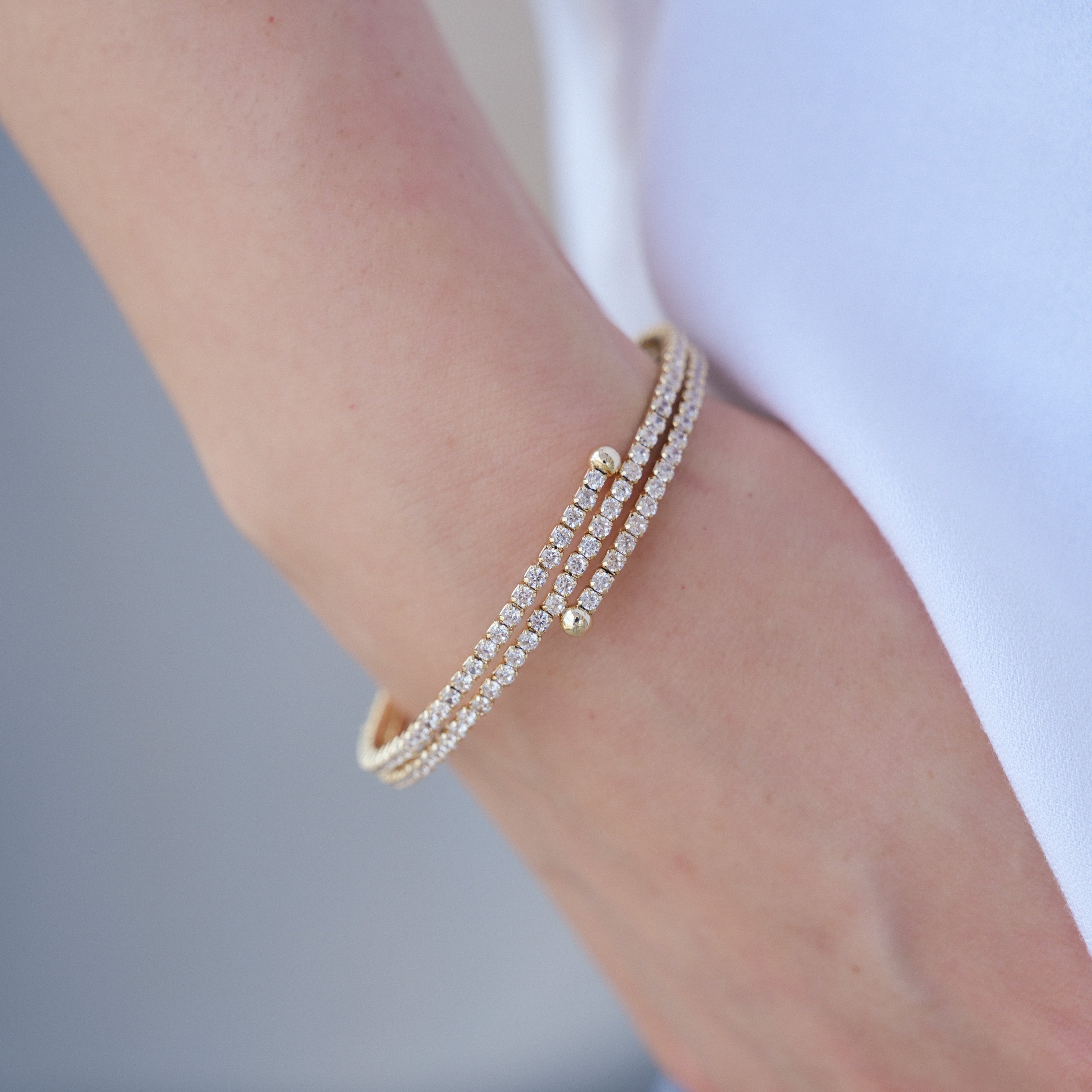 Twinkle Luxe Flex Flexible Tennis Bracelet