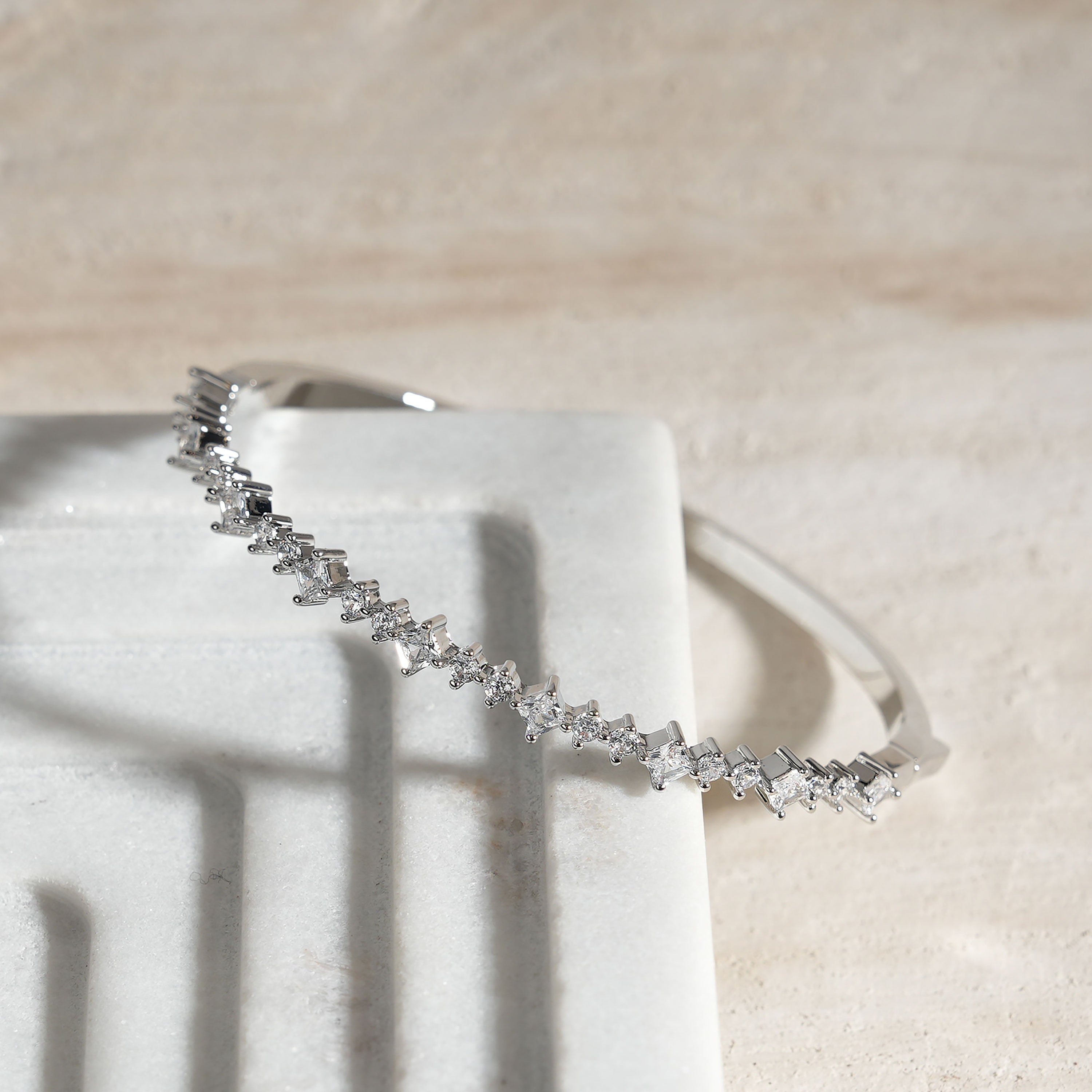 Celeste Diamond-Cut Tennis Bracelet